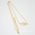 Fashion Eye Yellow Gold Necklace